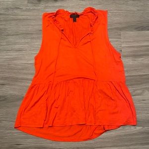 J.Crew orange peplum blouse